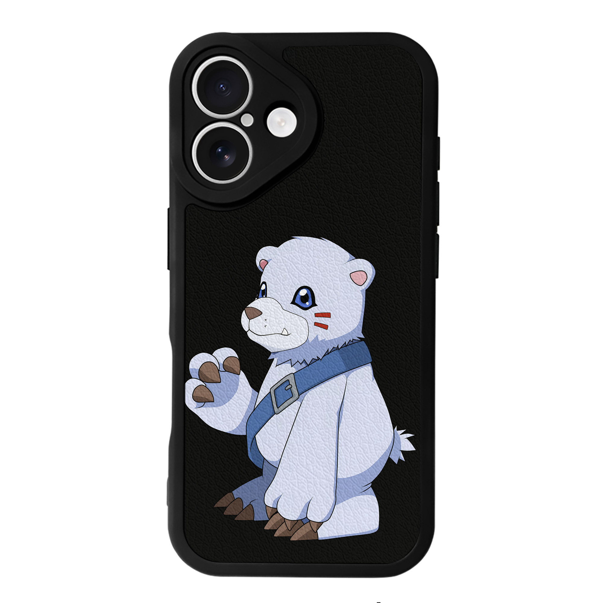 （画像用） Digimon デジタルモンスター/デジモン 【iPhone 16シリーズ対応】シリコンスマホケース（レザー調） 材質：シリコン